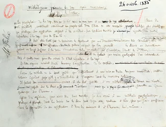 Méthode de Pasteur pour prévenir la propagation de la rage après une morsure, 26 octobre 1885